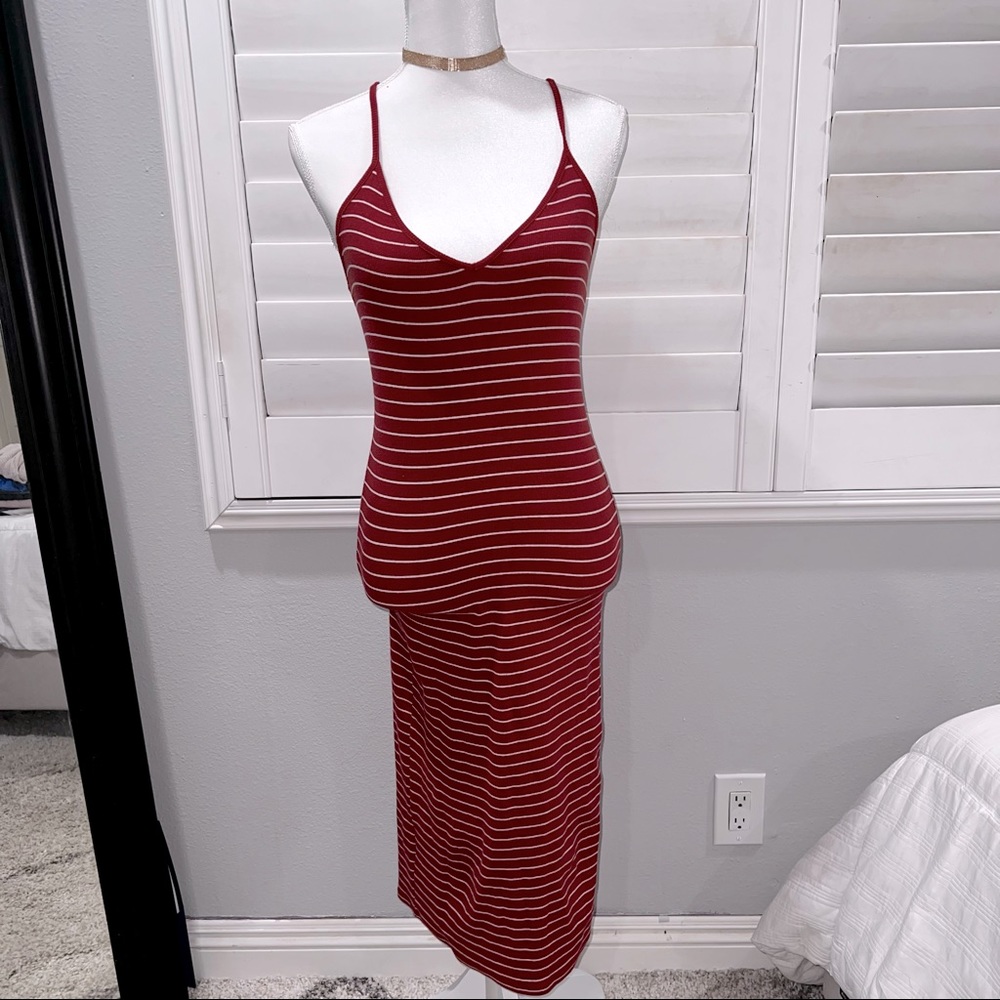 Dusty Red Spaghetti Strap Dress